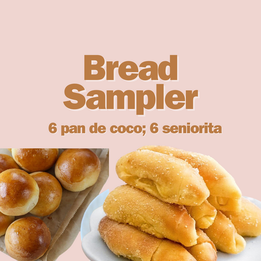 Bread Sampler (6 Spanish Bread, 6 Pan de Coco) - Free Shipping