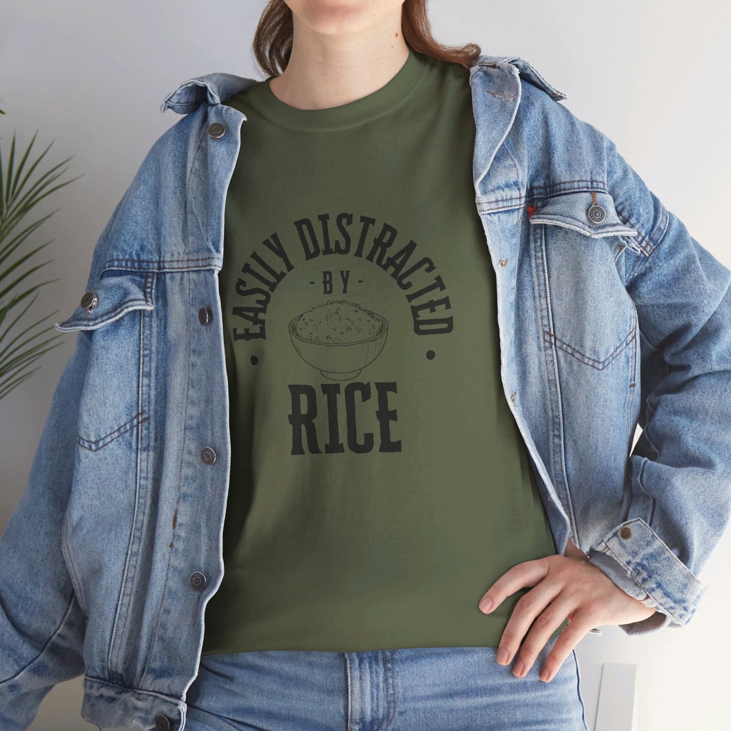 Easily Distracted by Rice Cotton Tee